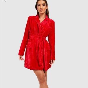 Boohoo Red Dress Size 8
